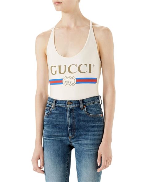 gucci chain bra price|Gucci logo bodysuit.